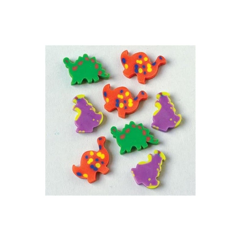 Lote de 144 Gomas de Borrar Mini Dinosaurios Surtidos