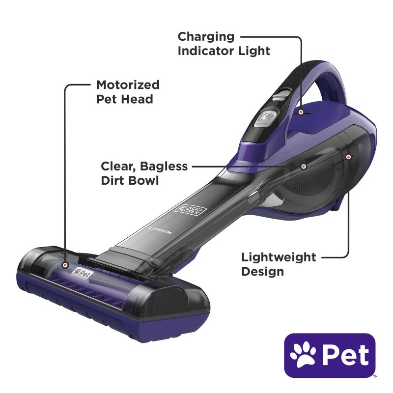 BLACK+DECKER dustbuster® furbuster™ AdvanceClean Cordless Pet Handheld Vacuum