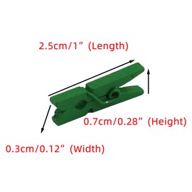 WOSHIGOU 100 Pack 1 Inch Colorful Mini Clothespins Small Wooden Clothespins Natural Wood Texture Multipurpose Clothes Pins for Food Package Clips Hanging Photo