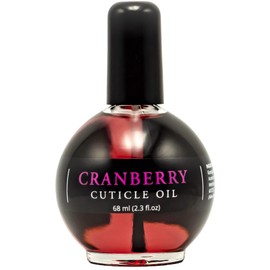Ellie Chase Moisturizing Cuticle & Nail Care Oil 2.3 Fl Oz - Cranberry Scented – Infused with Jojoba Oil, Aloe, Vitamin E – Nail & Cuticle Hydration, Repair, Moisturizer, Strengthener, Growth
