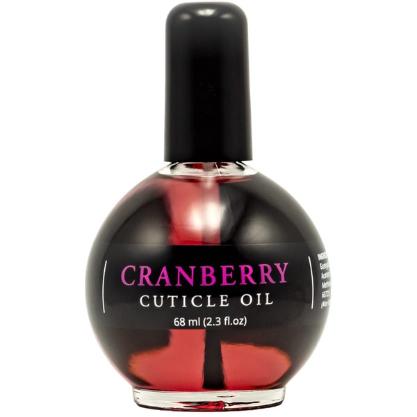 Ellie Chase Moisturizing Cuticle & Nail Care Oil 2.3 Fl Oz - Cranberry Scented – Infused with Jojoba Oil, Aloe, Vitamin E – Nail & Cuticle Hydration, Repair, Moisturizer, Strengthener, Growth
