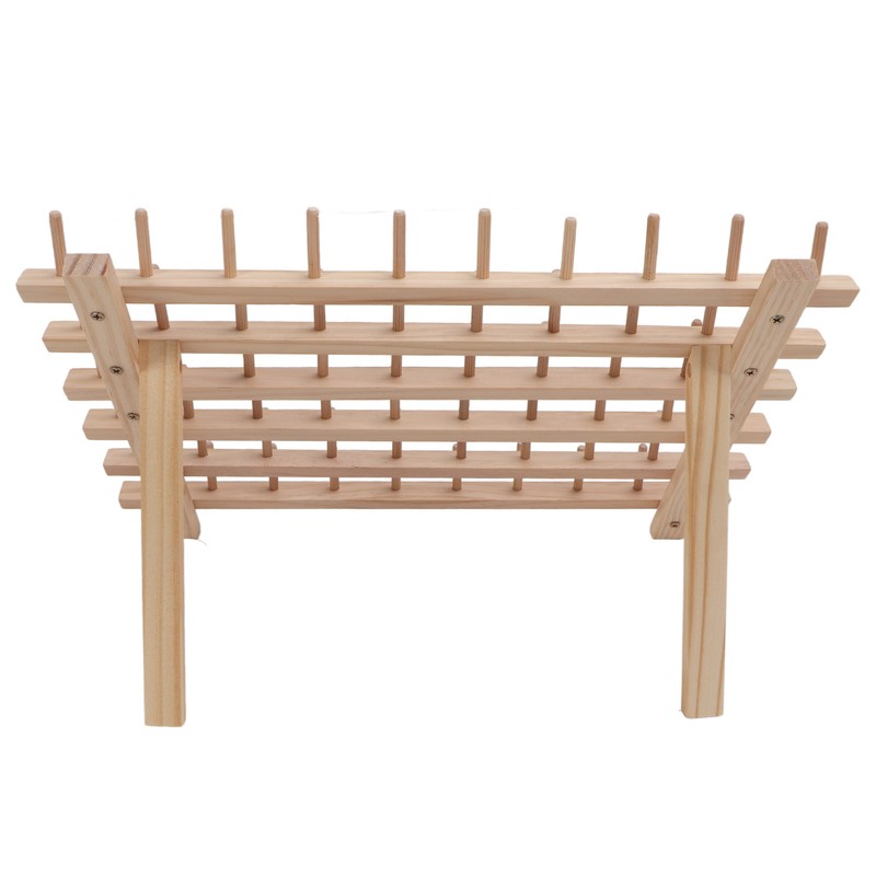 60 Spools Wooden Thread Rack DIY Easy Storage Safe Eco