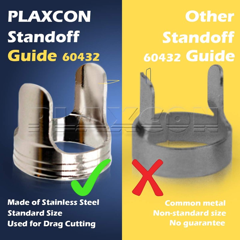 PLAXCON 2pcs PT60 IPT-60 Plasma Torch Double Pointed Spacer Guide