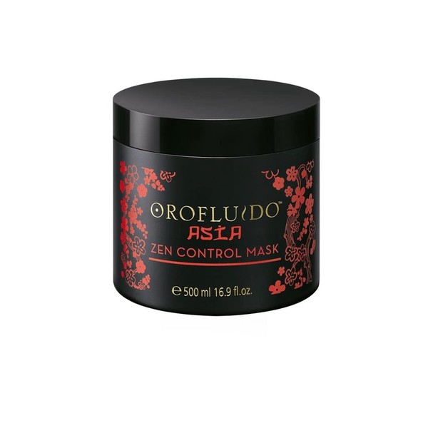 OROFLUIDO Asia Zen Control Mask, Hair Treatment with Camellia Oil, 500 ml, with Rich Oils & Asian Ingredients, Hair Care with Anti-Frizz Effect, Suitable for All Hair Types