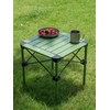 iClimb Lightweight Stable Alu. Folding Square Table Roll Up Top