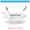 PATIKIL 3.39" ID 4.72" OD Light Trim Ring, White Goof