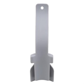 DAMAJI Lazy Shoe Helper Portable Sock Slider, Short Handled Shoe Horn, Shoe Lifting Helper Easy on Easy Off, Plastic Shoehorn for Men, Women,Gray