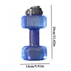 Weight Water Bottle 2.2L Dumbbell Shaped Water Container with Leak