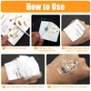 80+ Patterns Gold Festival Tattoos, Metallic Tattoo, Waterproof, Temporary Tattoos