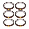 6pcs Heat Resistant Tape Residue Free Polyimide Sublimation Thermal Tape