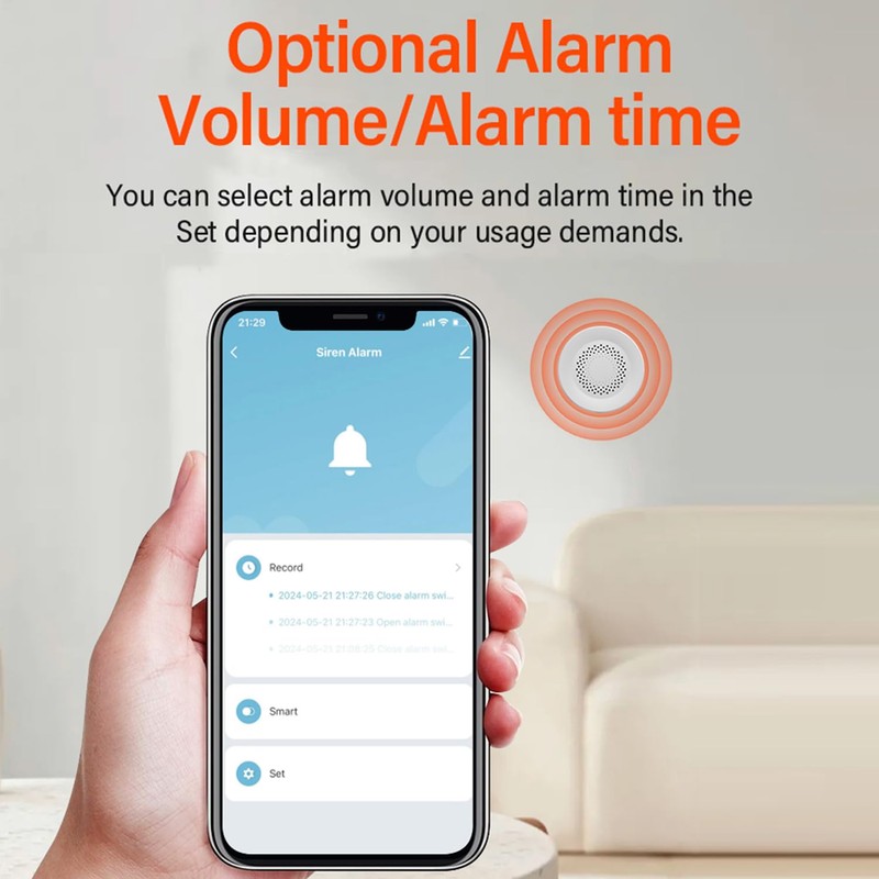 WiFi Siren Alarm: Smart Home Alarm, Wireless Burglar Alarm for