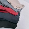 COUVER Black Men's/Women's 5 Finger Toe Socks Ankle, Small (1