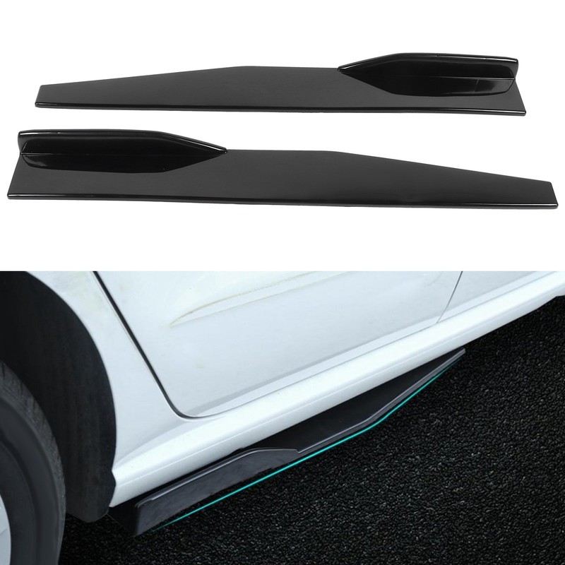 2Pcs Universal Side Skirt Rocker Splitters Lip Winglet Wing Diffuser