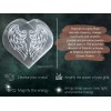 Selenite Charging Plate for Crystals - Angel Wing Heart