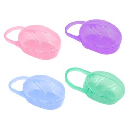 Kisangel Pacifier Holder Case Loop Dummies Storage Box Storage Portable Pacifier Box Pp Material Safe Color