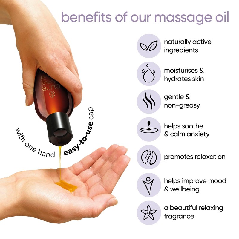 Pure World Tranquil Touch Massage Oil 100ml – Natural With