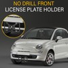 No Drill License Plate Holder Compatible with Fiat 500 Turbo