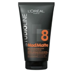L'Oréal Studio Line Mad Matte Fibre Cream 150ml – Shine-Free Hair Styling Cream with Strong Hold & Texturising Fibres