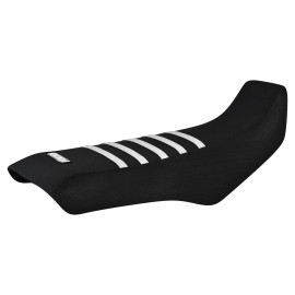 Honda TRX 125 FOURTRAX 125 Seat cover 1985 - 1986 ALL BLACK / WHITE ribs #274