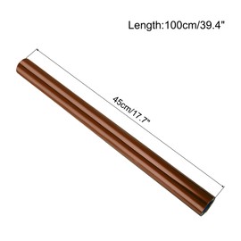 MECCANIXITY Window Privacy Film, One Way Daytime Privacy Heat Control Blocking Static Cling Window Tint for Home Office, Brown, 17.7x39.4 Inch