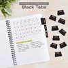 Global Printed Products Monthly Adhesive Tabs Includes 12 Black and