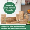 Compostic Home Compostable Resealable Gallon Bags, Microwave & Freezer Safe,