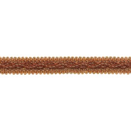 DÉCOPRO Orange Gold Pink 7/8" Gimp Braid Trim Cinnamon Toast [By The Yard]