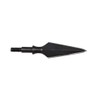 toparchery 6pcs Arrow Heads Black Steel Broadheads Screw-in Field Point