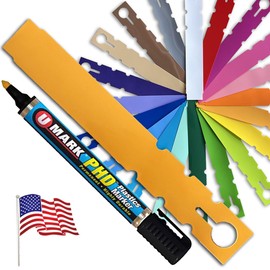 TAGKRAFTERS 7" x 1" Gold with Marker - 150 Pcs - Plastic Plant Tags and Labels - Wrap Around Thermal Plastic - Nursery Garden Tree Labels | Made in The USA |