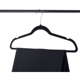 Home-it Premium Velvet Hangers Heavy Duty Clothes Hook Swivel 360-Ultra Thin, (50 Pack)