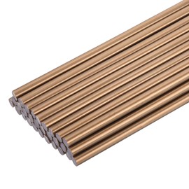 sourcing map 30pcs Full Size Hot Glue Gun Sticks 7mm x 200mm High Sticky Small Hot Glue Sticks for Glue Gun, Bronze Gold