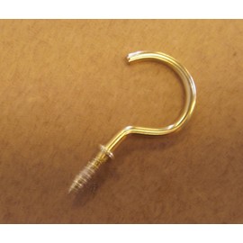Holland Plastics Screw In Cup Hooks-One Pair-Ideal For Heavy Duty Type Blind/Fly Curtain/Strip Blind Original