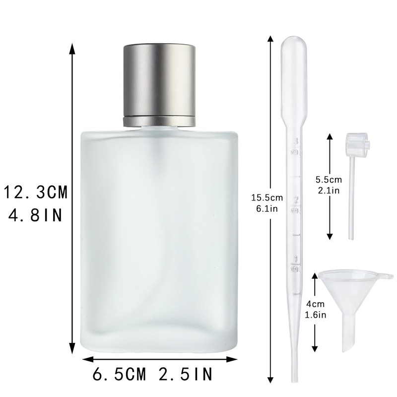 YU FENG Glass Perfume Bottles Empty Refillable Atomizer 2 Pack
