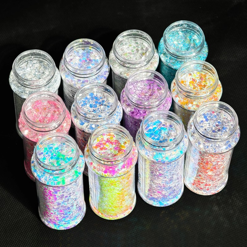 s 1box 2oz White Shaker Sparkly Chunky Glitter for Resin