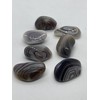 Grey Banded Agate Medium Crystal Tumbled Stone - 1 PC
