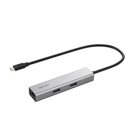BUFFALO 5 Port USB-C Docking Station Non-PD Silver LUD-U3-CU301SV 1