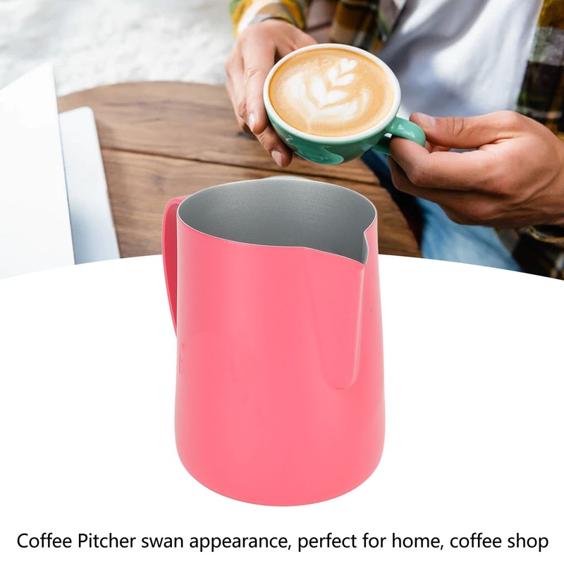600ml Milk Frothing Pitcher Coffee Steaming Pitcher Stainless Steel Milk