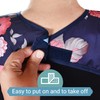 6 Pack Adult Bibs with Crumb Catcher - Waterproof and