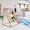 Triangle Climbing Toys for Toddler Indoor Play Gym with Swing,Climber,