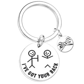 Nfyxcaz Funny Friendship Gift For Bestie Friendship Keychain Christmas Birthday gifts For Friends Graduation Gift For Friends I‘ve Got Your Back Keyring