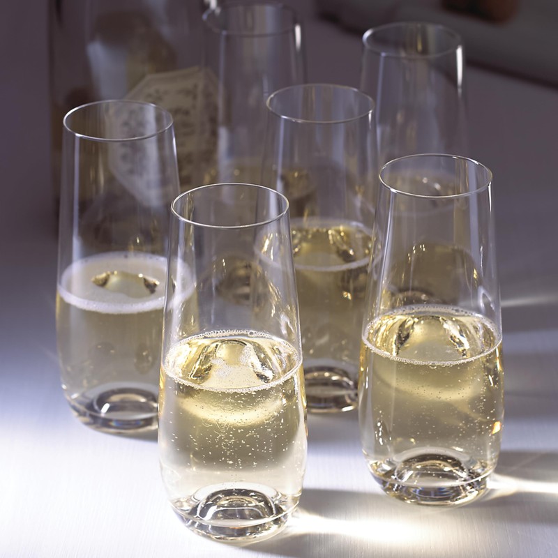 Lenox 884907 Tuscany Classics Stemless Flute Set, Set of 6,