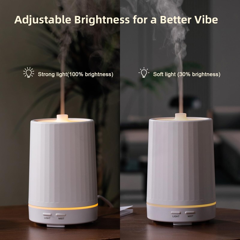 Aroma Diary Essential Oil Diffuser, 110ml 2-in-1 Small Aromatherapy Diffuser