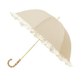 PT Full Blackout Deep Folding Long Umbrella 55/Frill LB x OW, white (off-white)