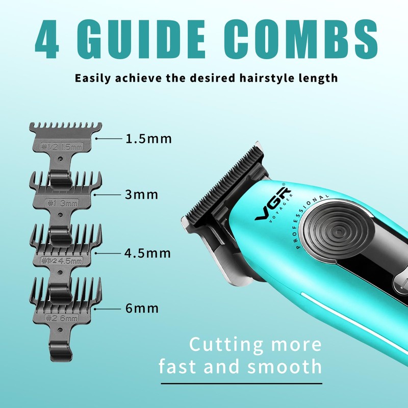 VGR 299 Zero Gap Hair Trimmer for Men with 5-Speed