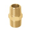 Truper NIPLE, Niple de latón, tipo FF, cuerda 1/4 NPT