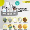 Zuvo Shower Shelf Suction Cup No-Drilling - Enhance Shower Storage
