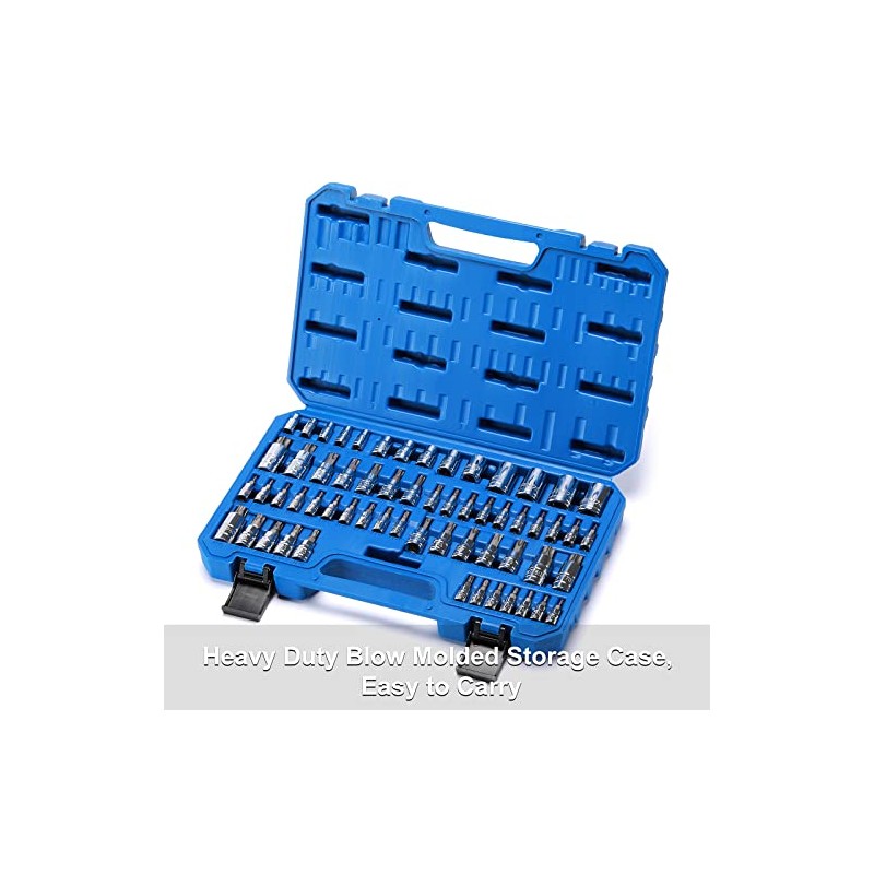 CASOMAN Master Torx Bit Socket and External Torx Socket Set,