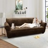 Pfrstuv Couch Cover Leather Look 3 Seater Couch Sofa Cover