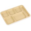 Carlisle FoodService Products / Brands-P614R25 Rectangular Tray w/ (6) Compartments,