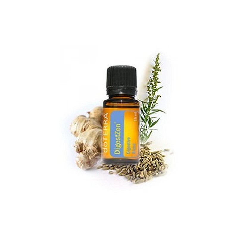 doTERRA DigestZen (15ml) - Essential Oil Digestive Blend with Peppermint,